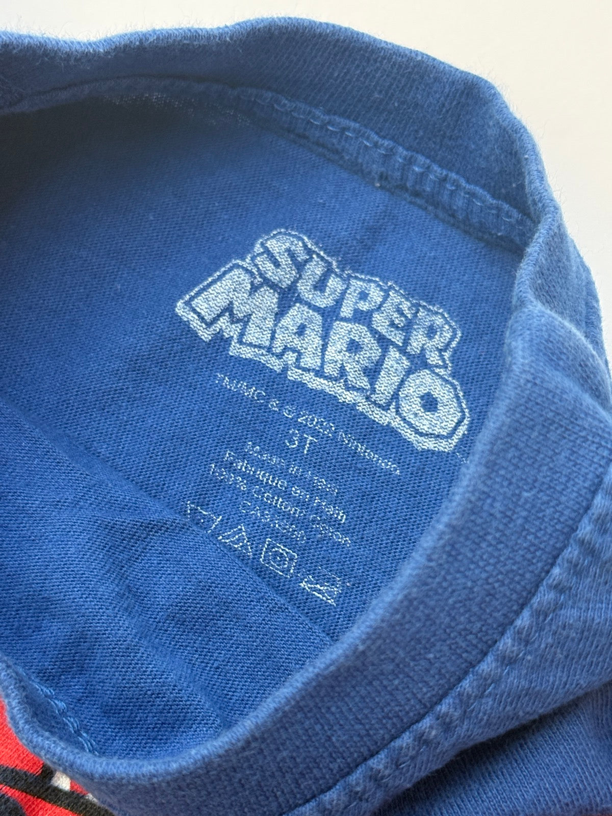 Super Mario Blue Graphic T-Shirt 3T