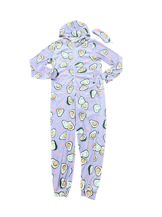 Urban Kids Avocado Hooded Onesie Pyjama with Eye Mask 14Y