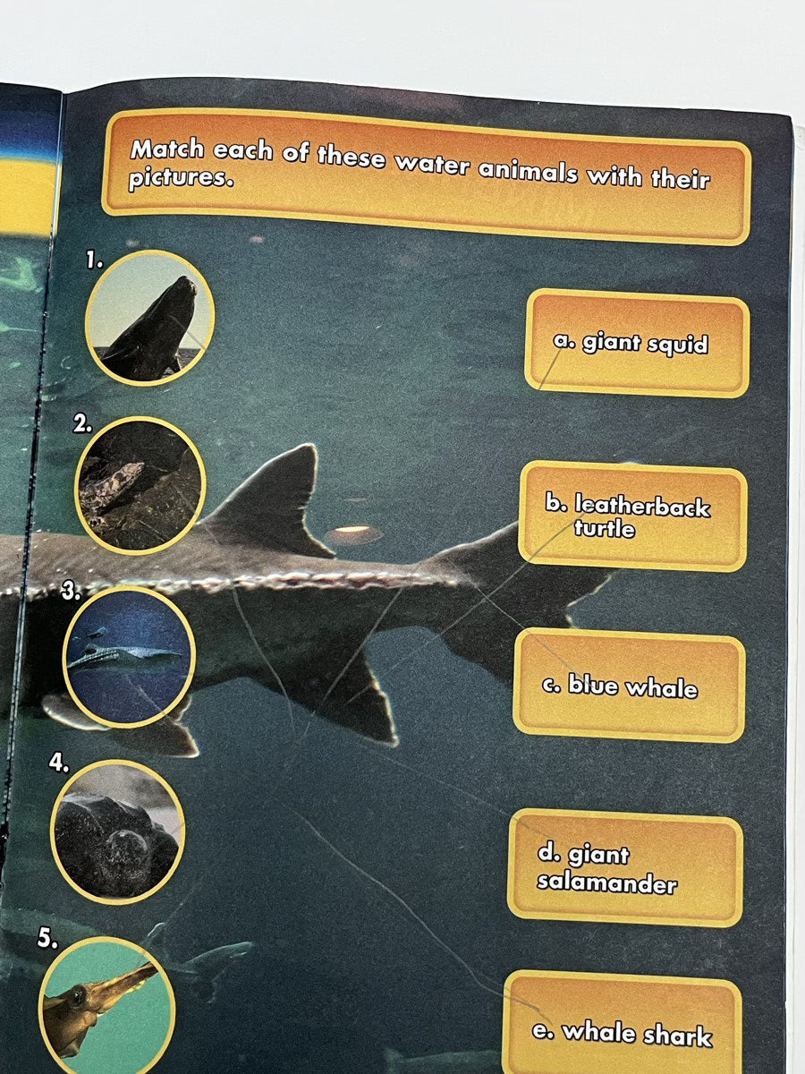 Planet Earth Animals of the Water Workbook