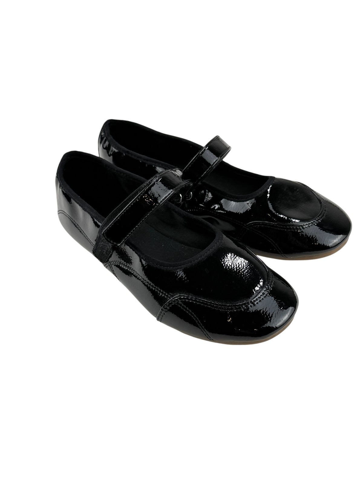 Zara Black Patent Mary Jane Shoes EU 37