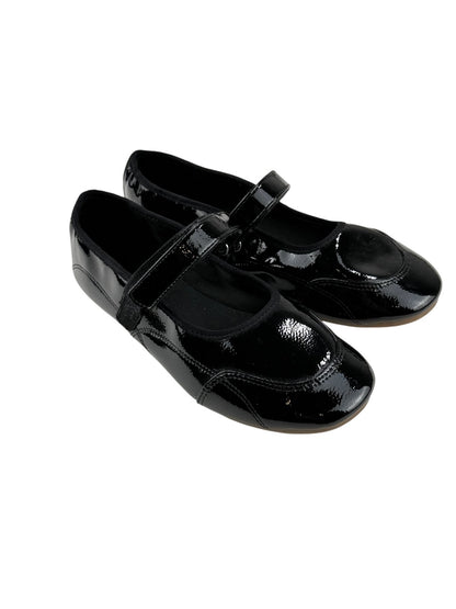 Zara Black Patent Mary Jane Shoes EU 37