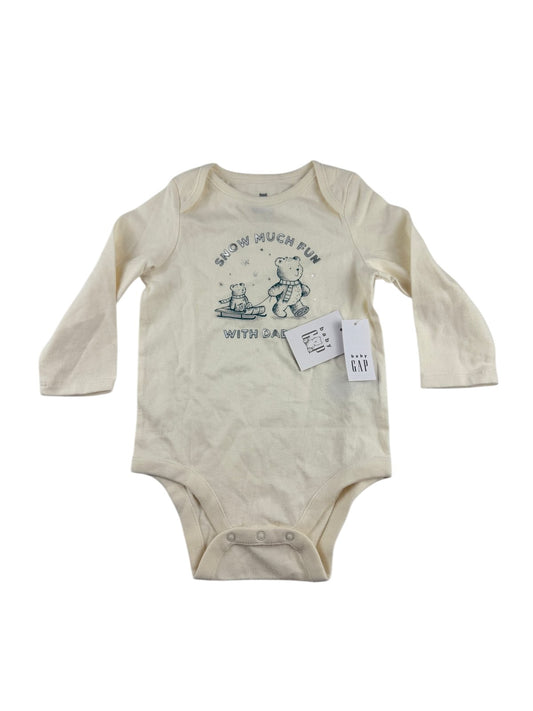 NWT - Baby Gap Snow Much Fun Bodysuit 6-12M