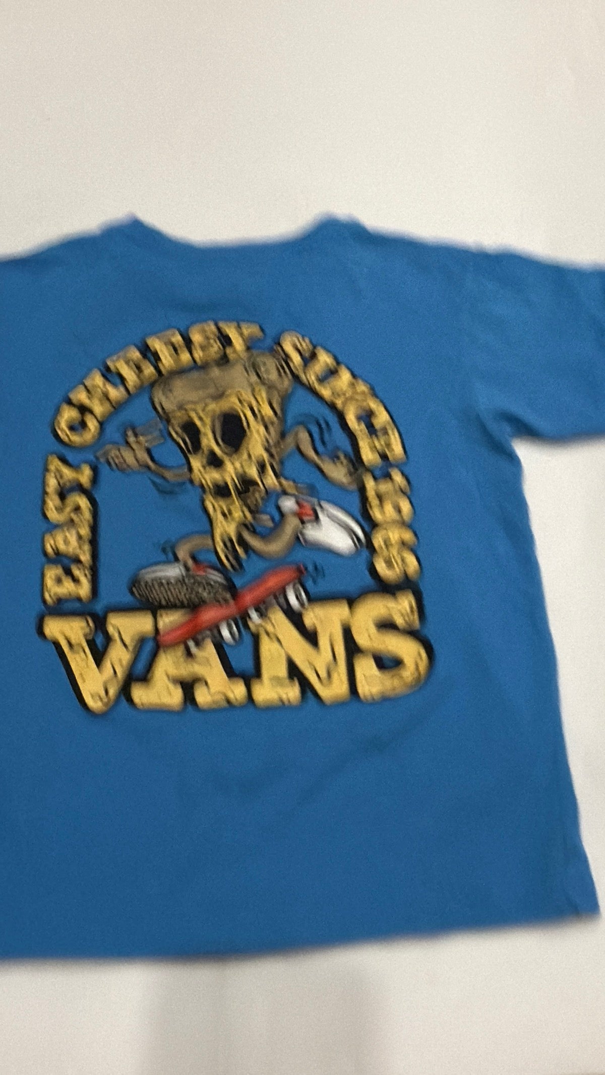 Vans Easy Cheesy Pizza Skate T-Shirt Size 4