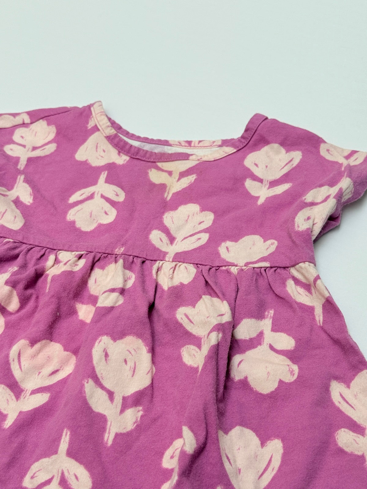 George Purple Floral Dress 3T