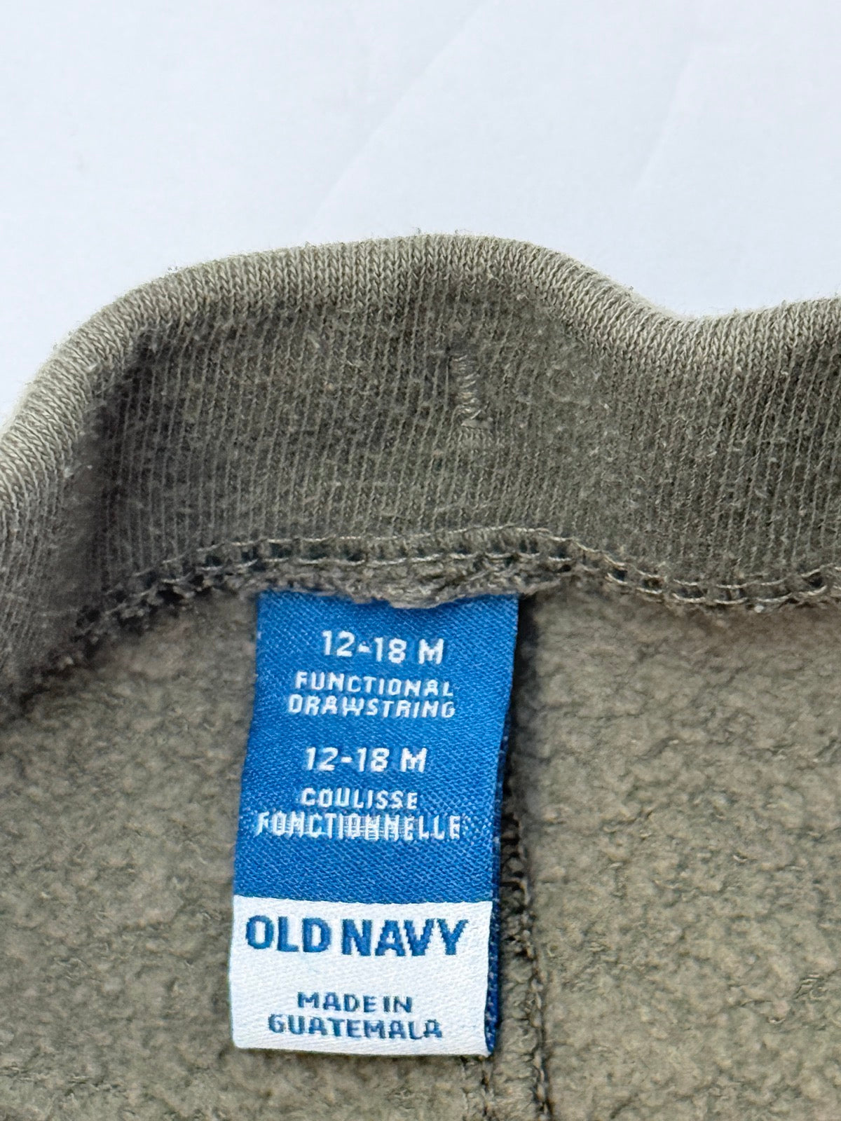 Old Navy Bear Logo Joggers 12-18M