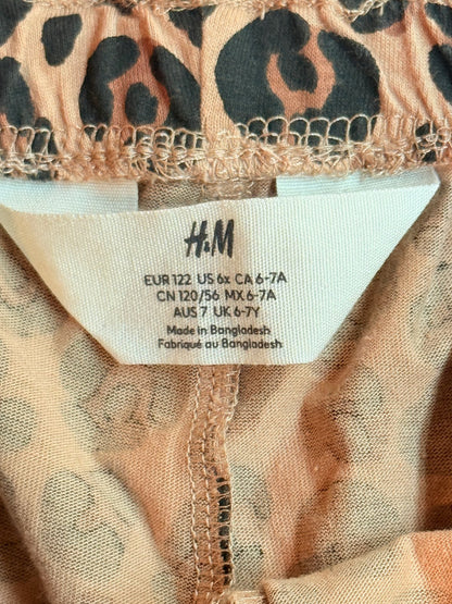 H&M Leopard Print Shorts Size 6-7Y