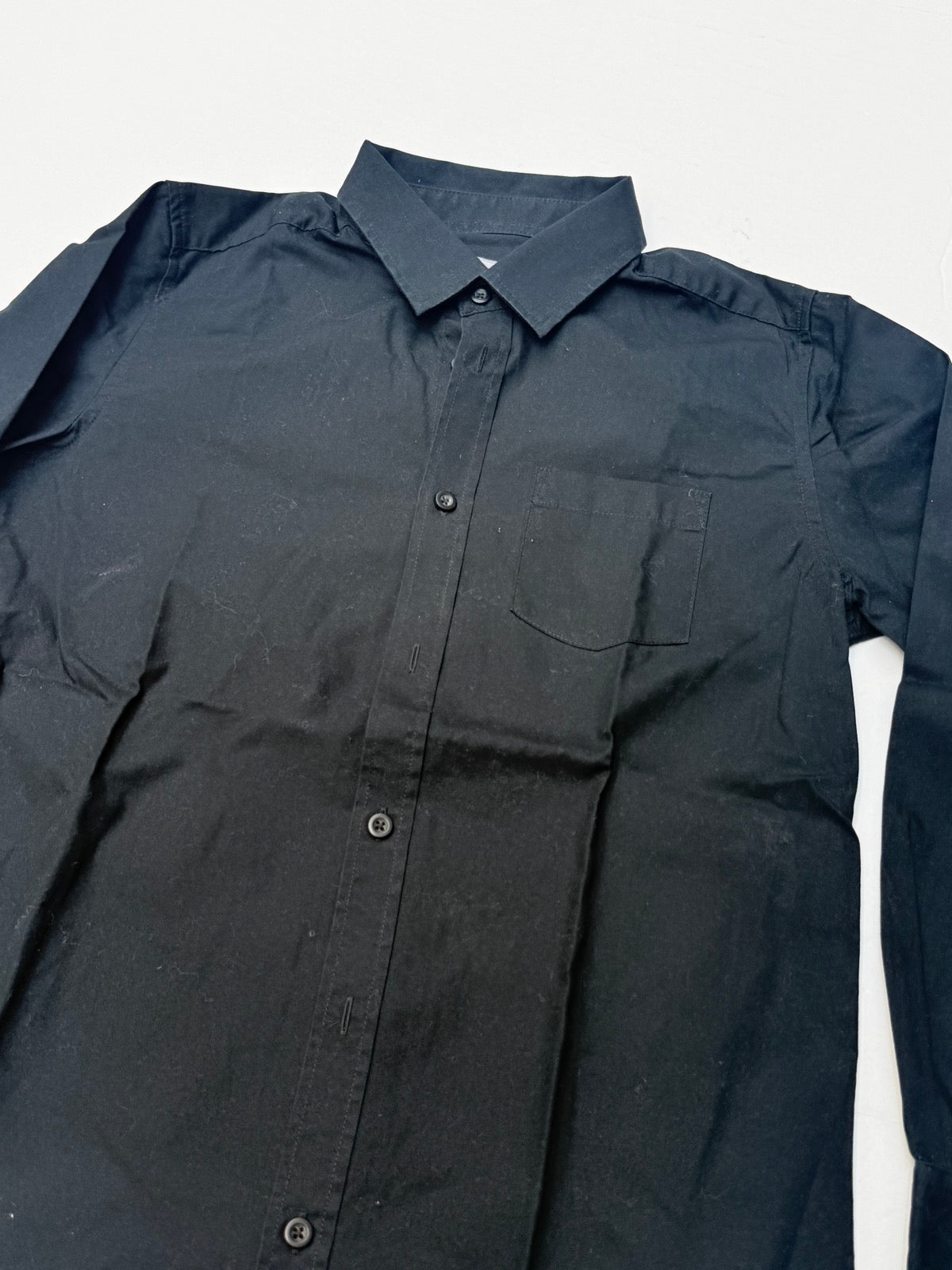 Redford Kids Black Button-Up Shirt 10-12