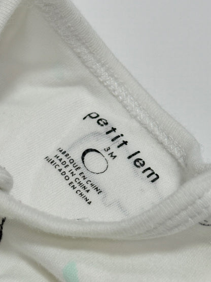 Petit Lem White Hippo Sleeper 3M