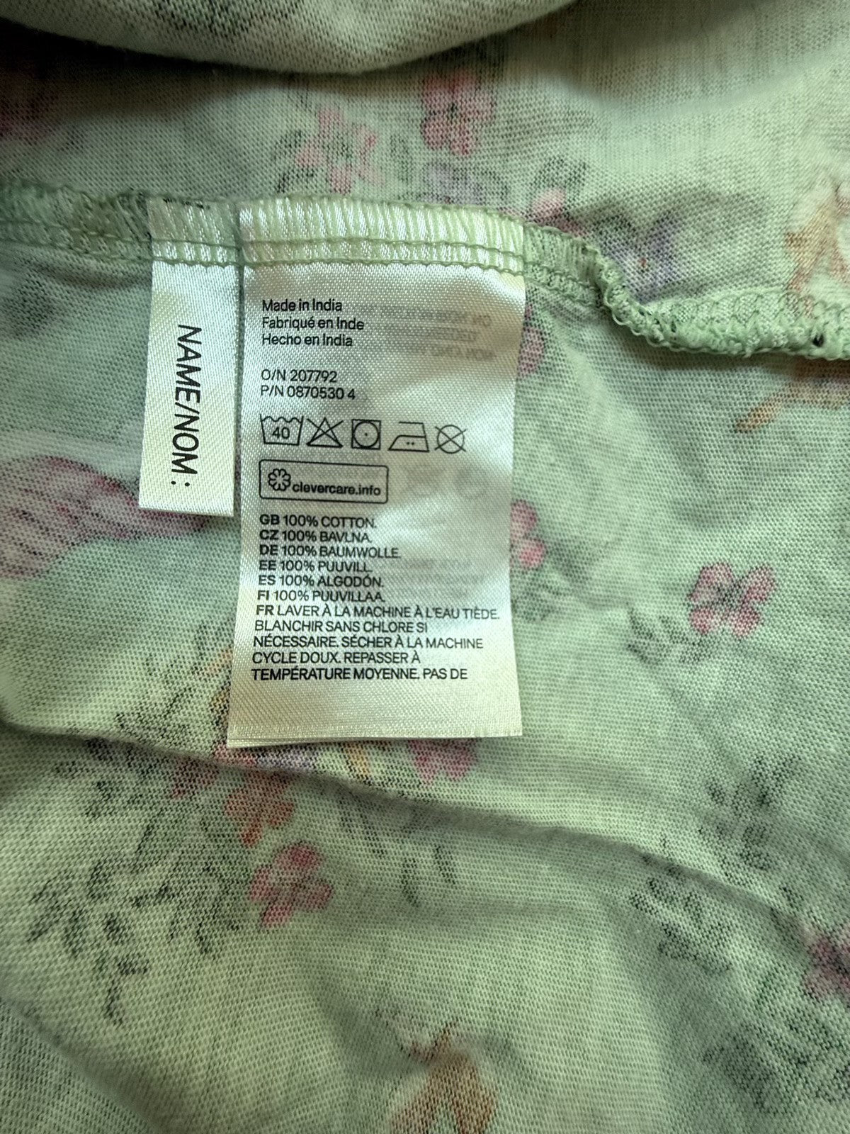 H&M Unicorn Floral Sleeveless Dress Size 6-8