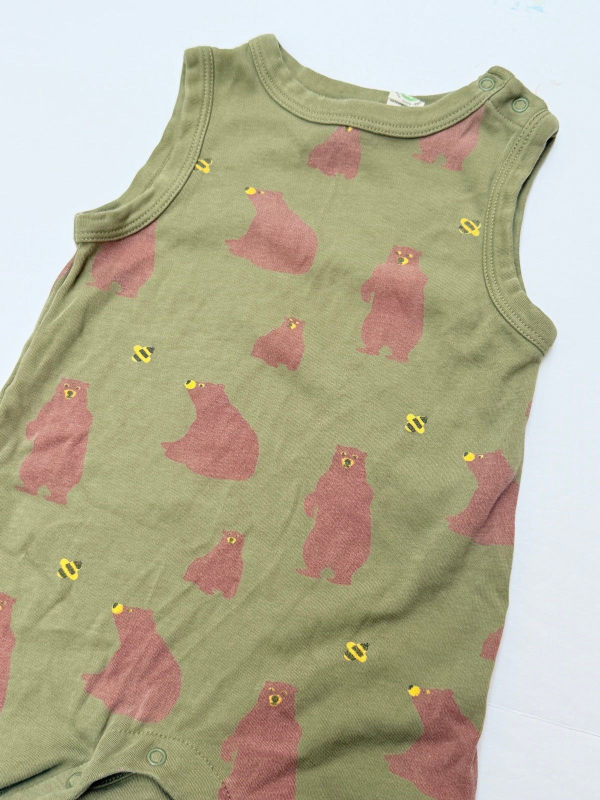 Parade Organic Cotton Bear Print Romper 12-18M