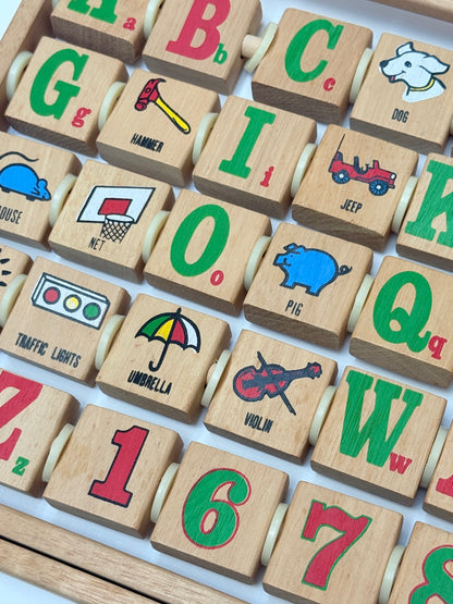 Wooden Learn The Alphabet Roller Toy