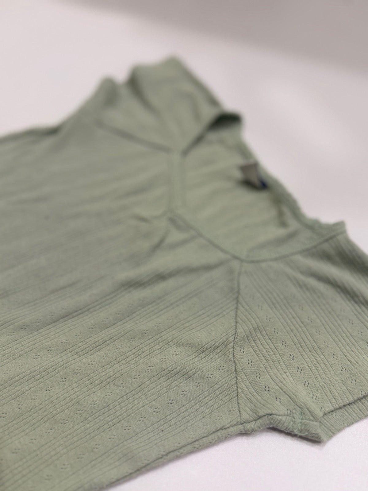 Old Navy Sage Green Ribbed Top Size 8