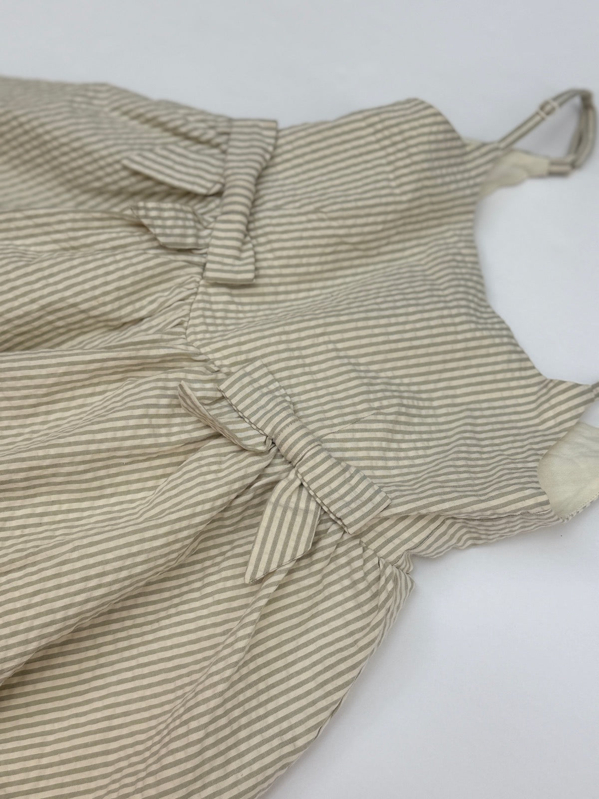 Noralee Striped Seersucker Bow Dress Size 6