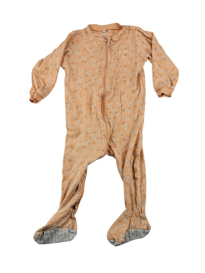 Pekkle Floral Peach Sleeper 18M