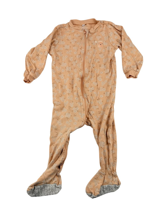 Pekkle Floral Peach Sleeper 18M