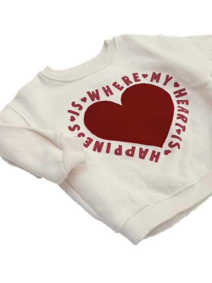 Zara Heart Happiness Sweatshirt 9-12M