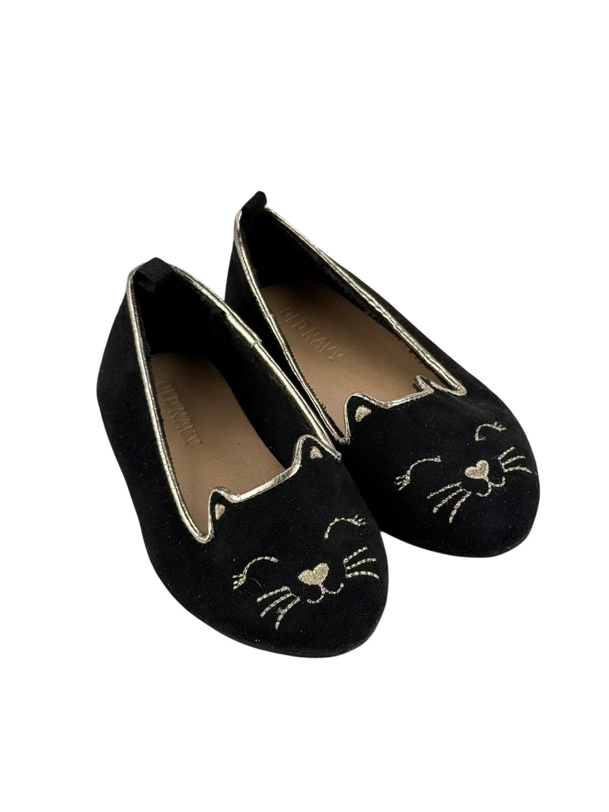 Old Navy Black Cat Face Ballet Flats Size 5