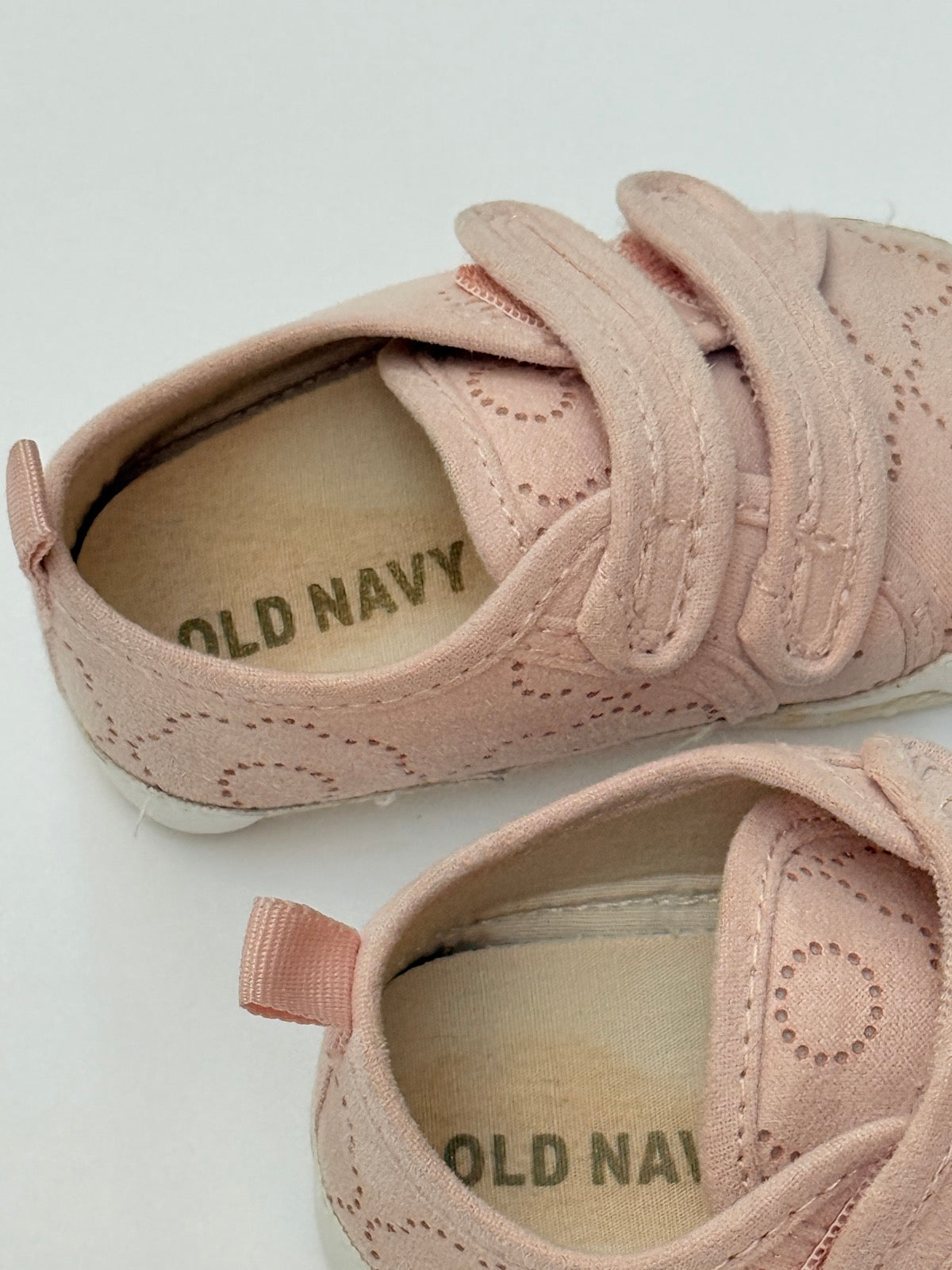 Old Navy Pink Floral Perforated Baby Sneakers 3-6M