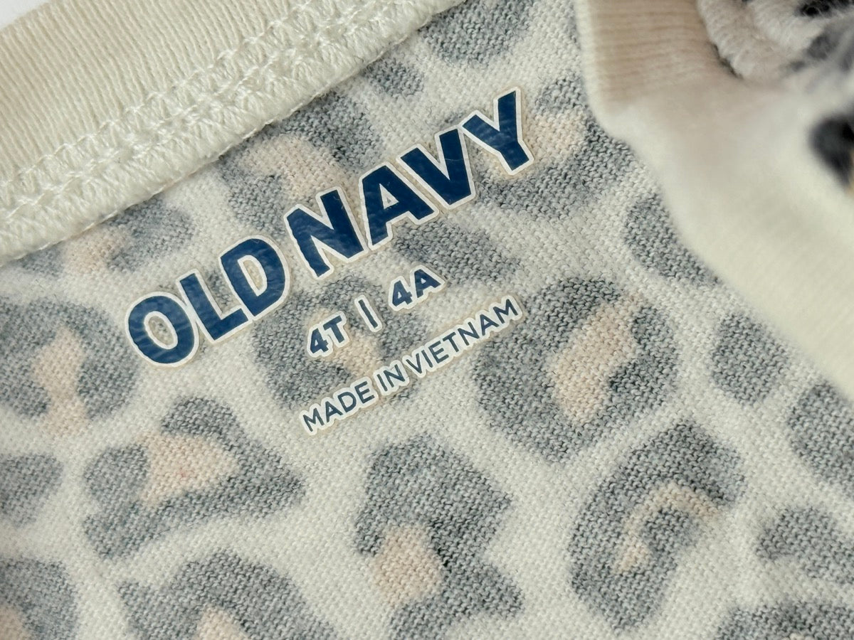 Old Navy Leopard Print Dress 3/4T