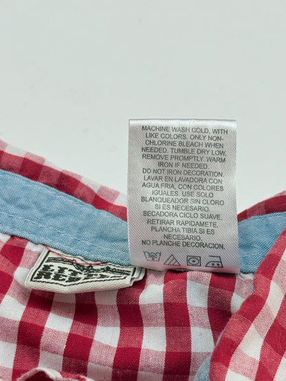 Little Rebels Red Plaid Motorcycle Shirt 3T