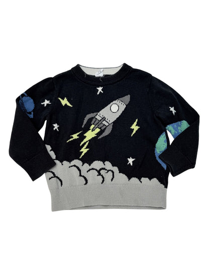 Baby Gap Space Rocket Knit Sweater 2T