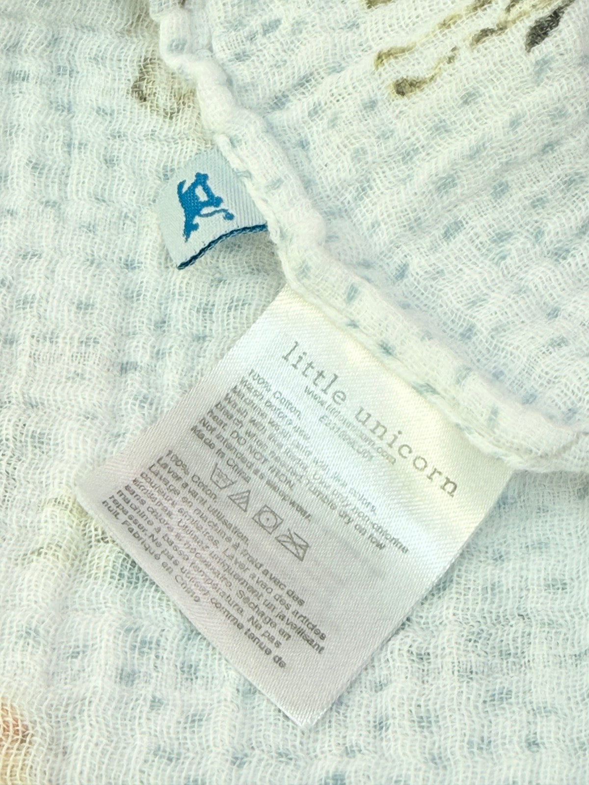 Little Unicorn Cotton Muslin Blanket