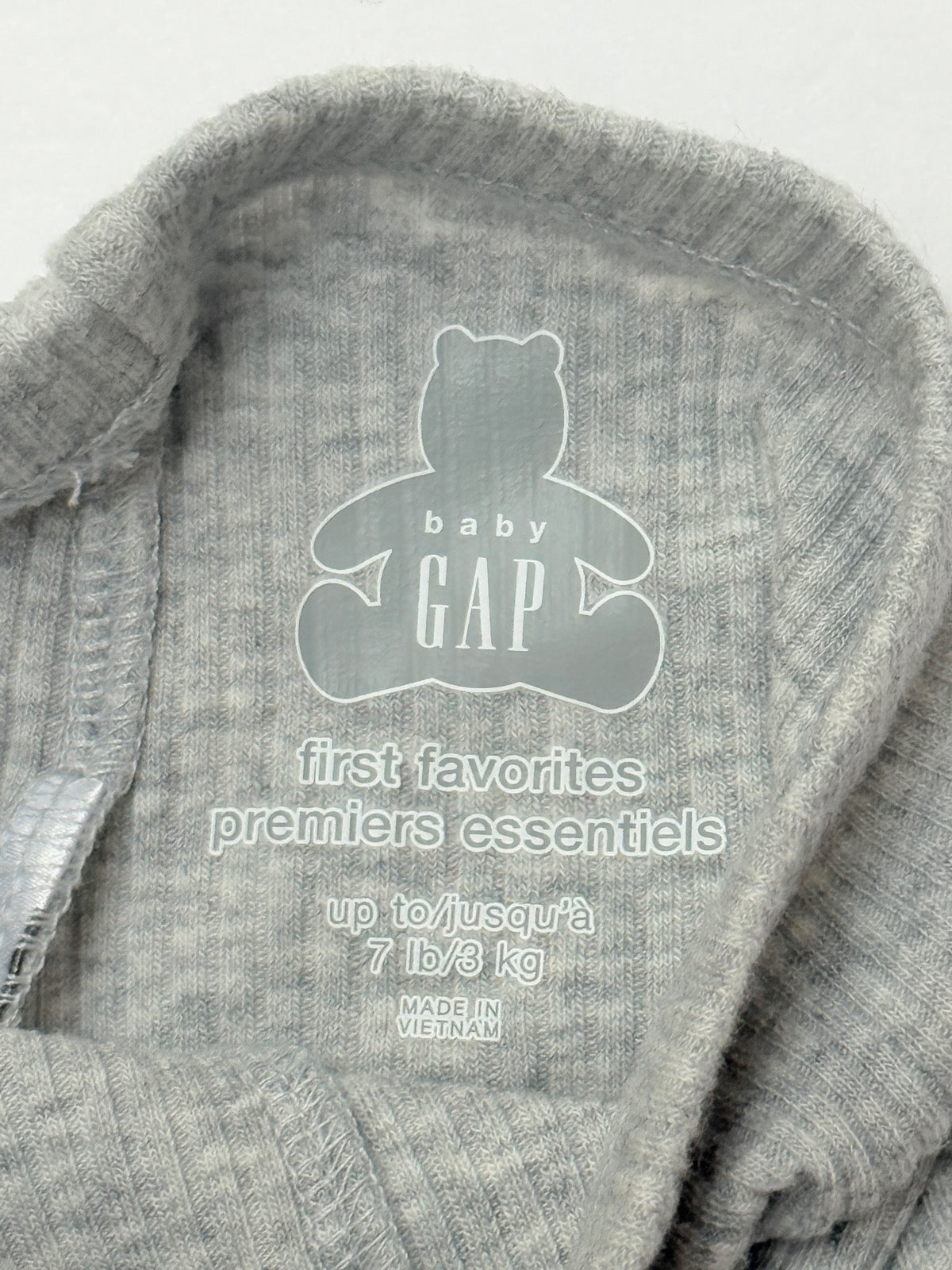 Baby Gap Gray Ribbed Leggings Preemie 7
