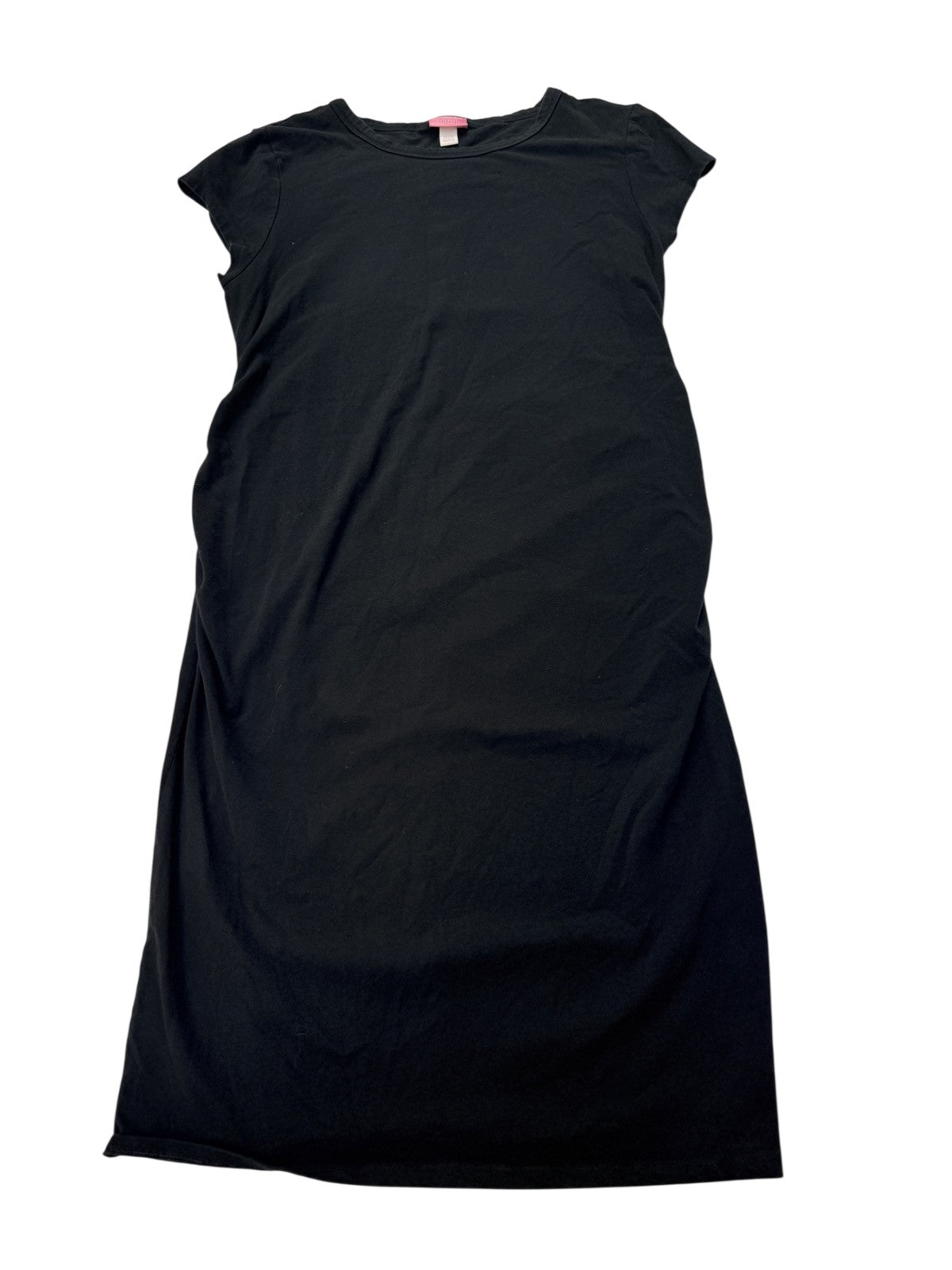 Paisley Sky Maternity Black T-Shirt Dress XL