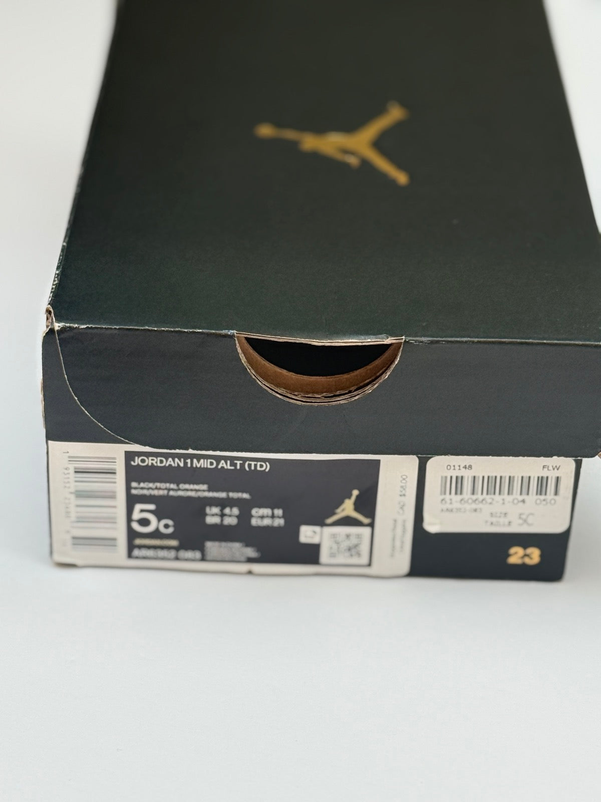 Jordan 1 Mid Alt TD Sneakers Size 5C