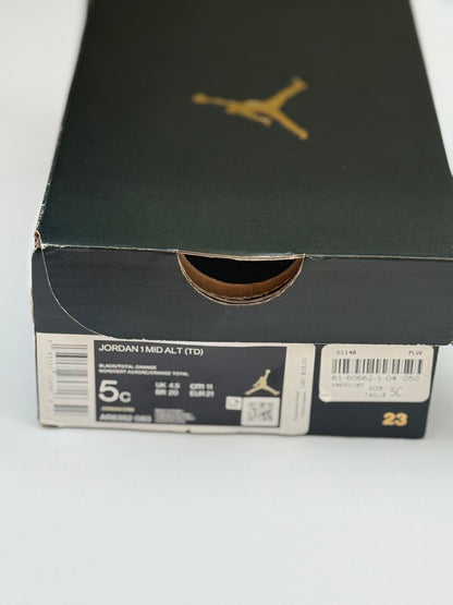 Jordan 1 Mid Alt TD Sneakers Size 5C