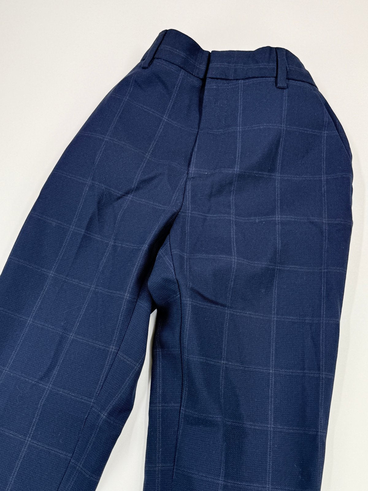 Zara Navy Windowpane Suit Set Size 8