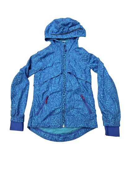 Ivivva Blue Animal Print Hooded Jacket 6