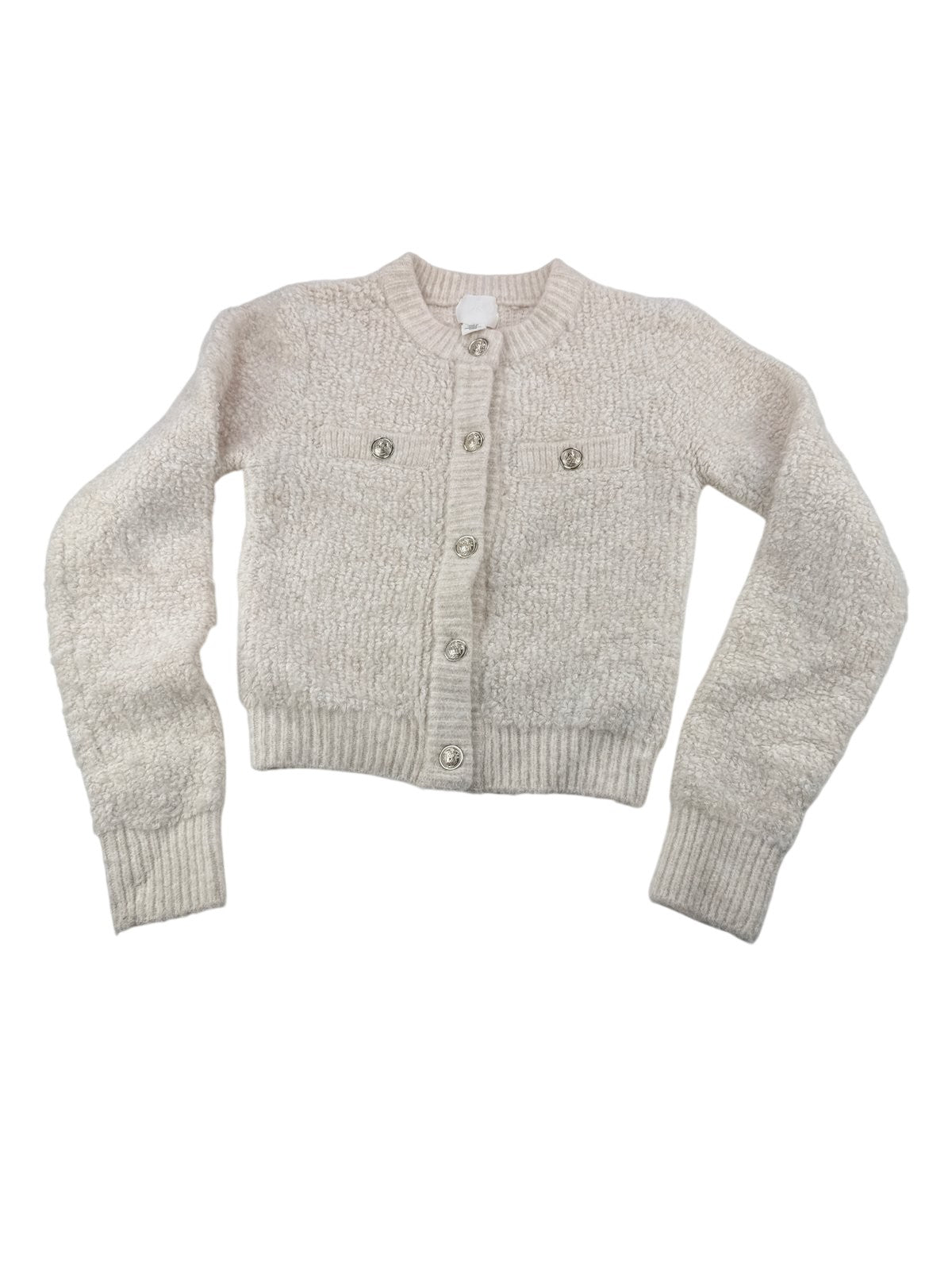 H&M Cream Bouclé Cardigan Size XS
