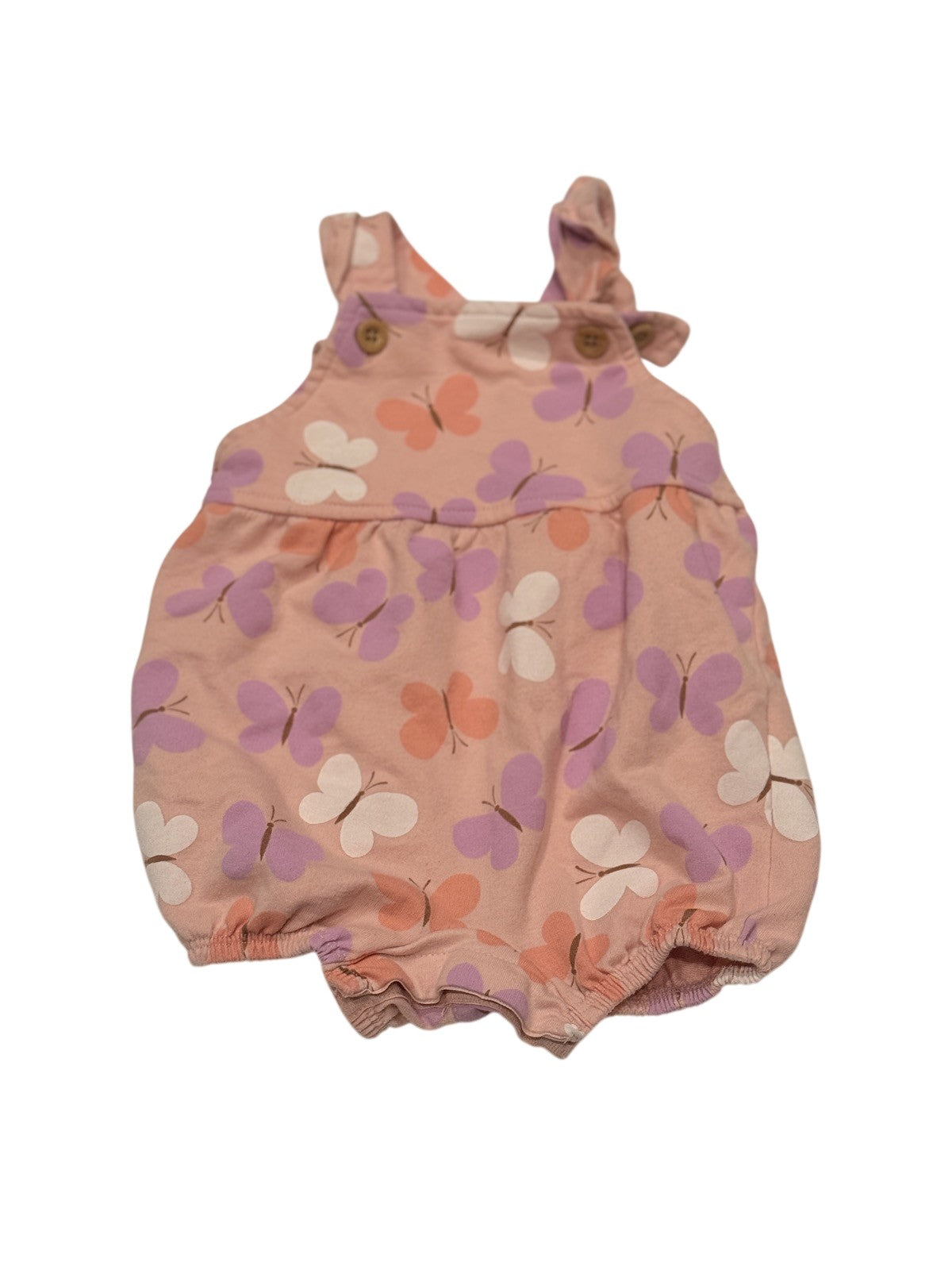 Pekkle Butterfly Print Bubble Romper 9M