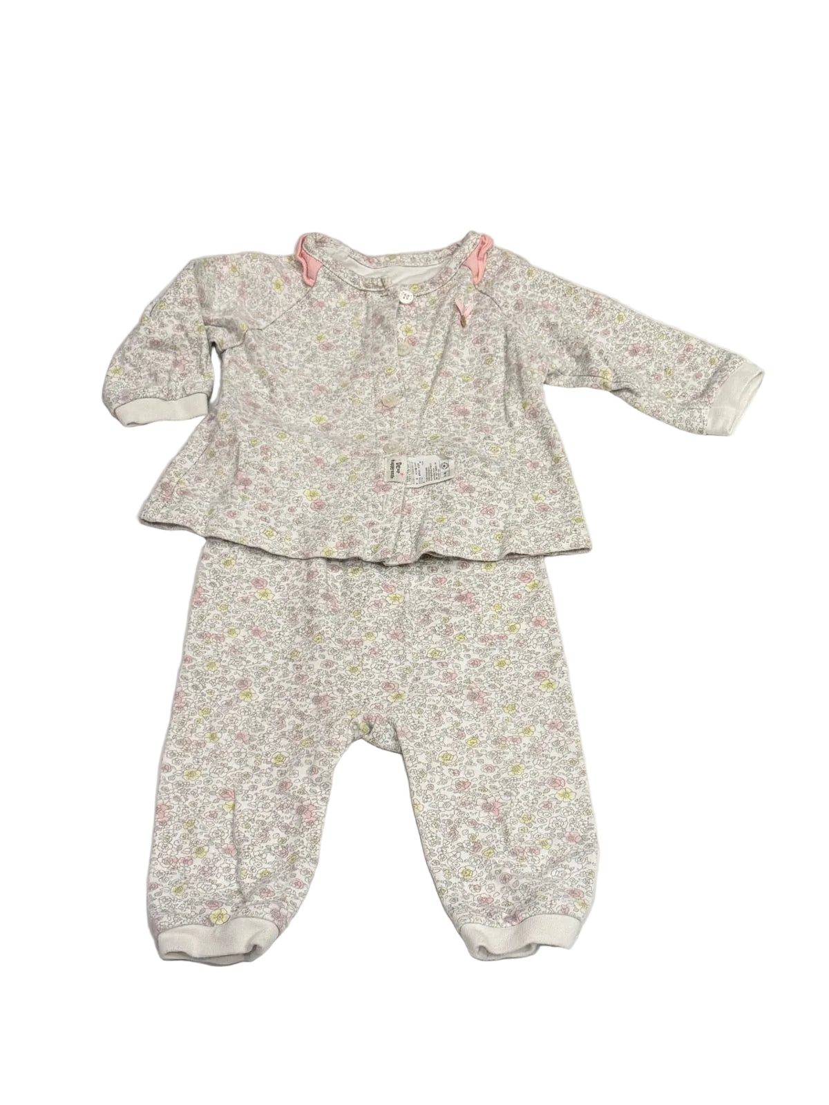 Dear Baby Floral Two-Piece Set 12M