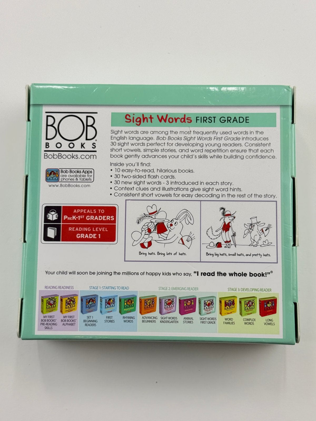 Bob Books Sight Words First Grade Box Set