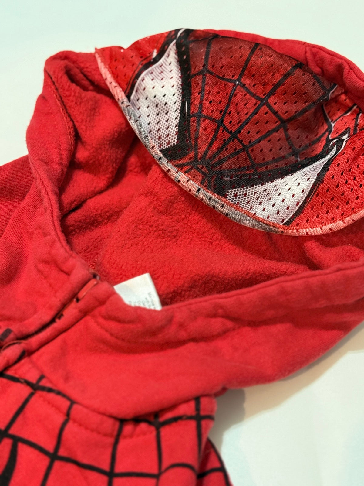 Marvel Spider-Man Red Zip Hoodie LG