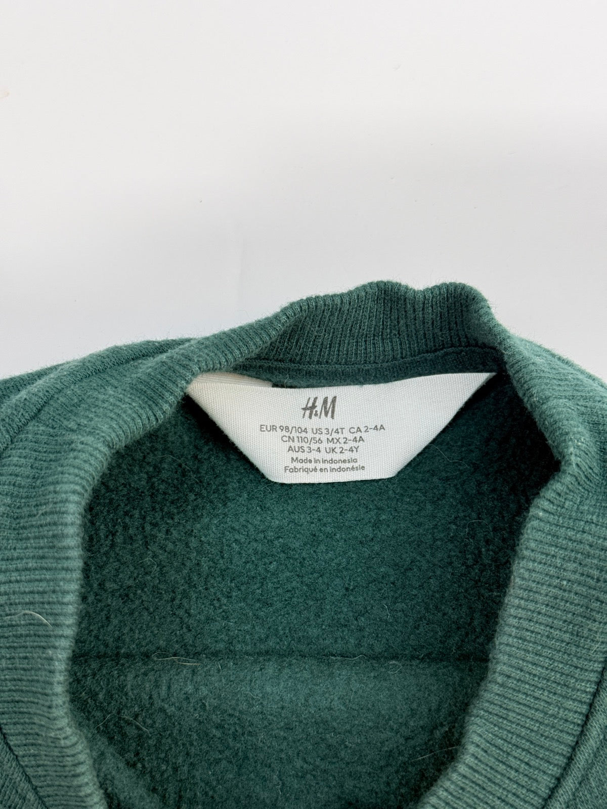 H&M Green Crewneck Sweatshirt 3/4T