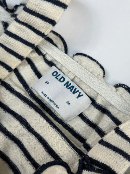 Old Navy Striped Ruffle Crop Top 3T