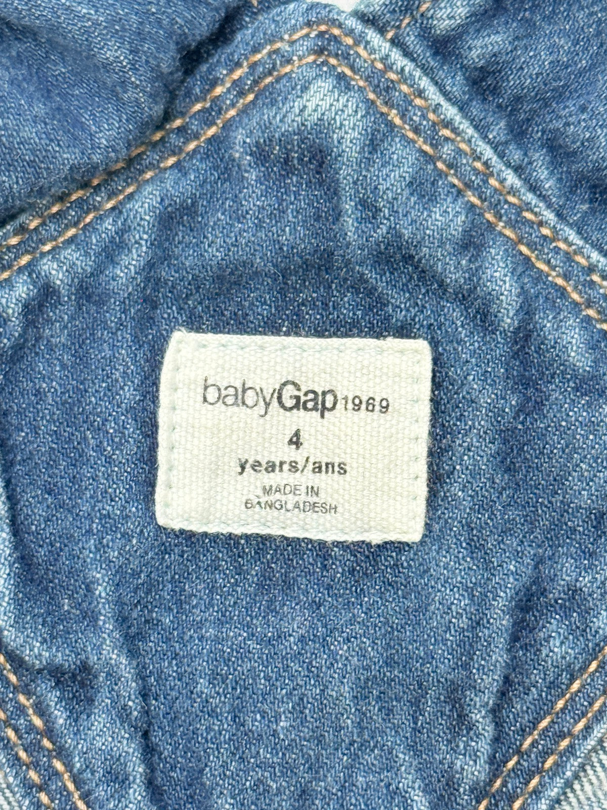 Baby Gap Denim Shortalls Overalls Size 4T
