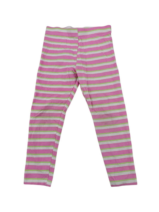 Primark Pink Striped Leggings Size 5-6Y