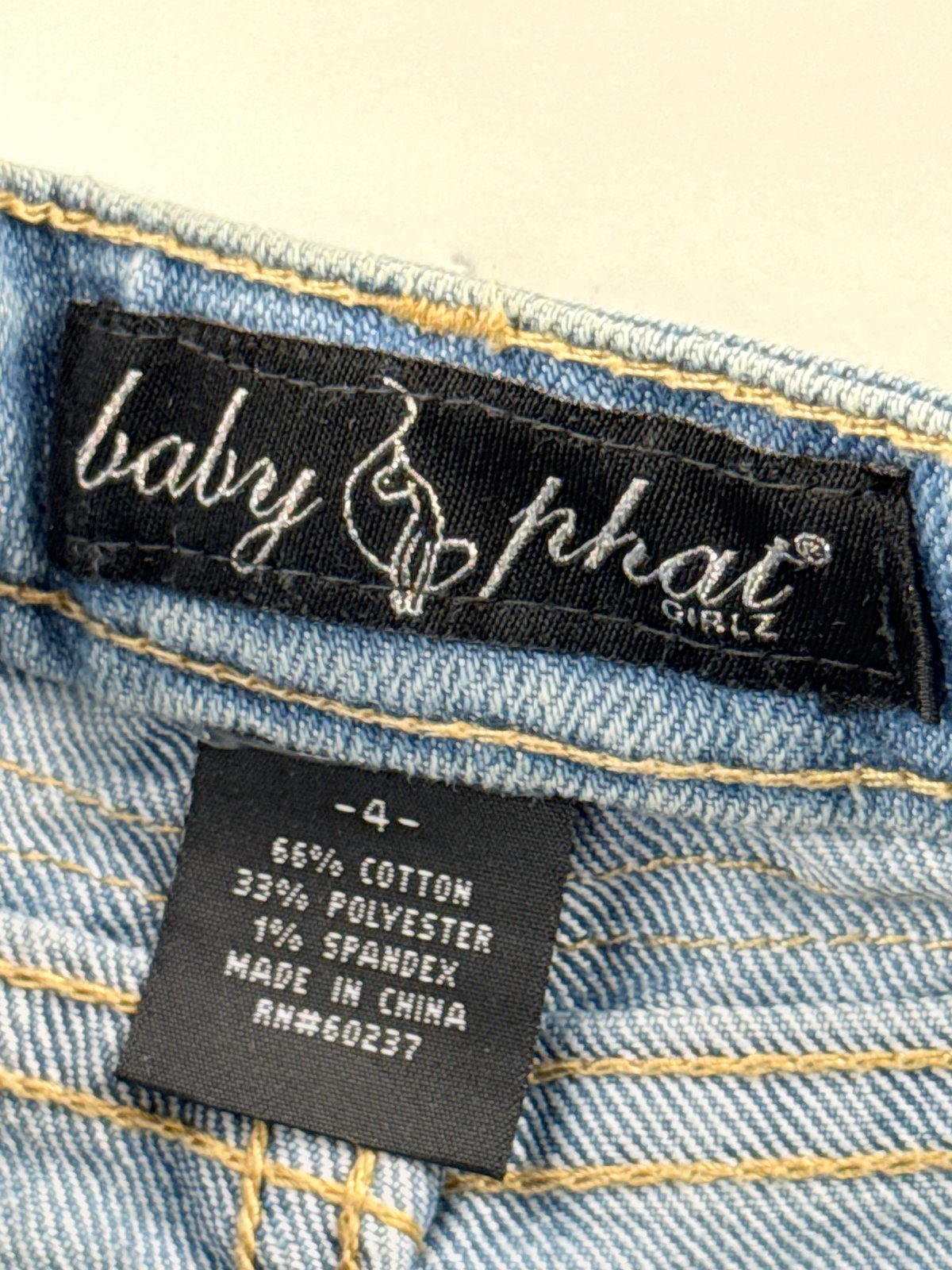 NWT - Baby Phat Girlz Light Wash Capri Jeans Size 4