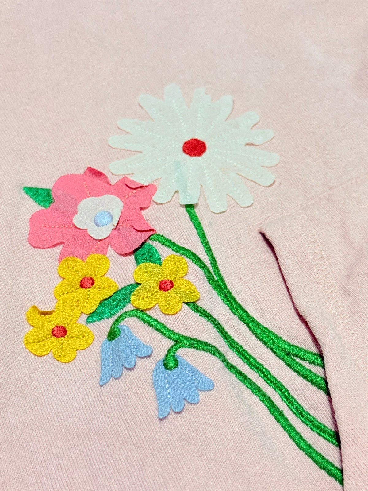 Mini Boden Floral Hoodie 6-7Y