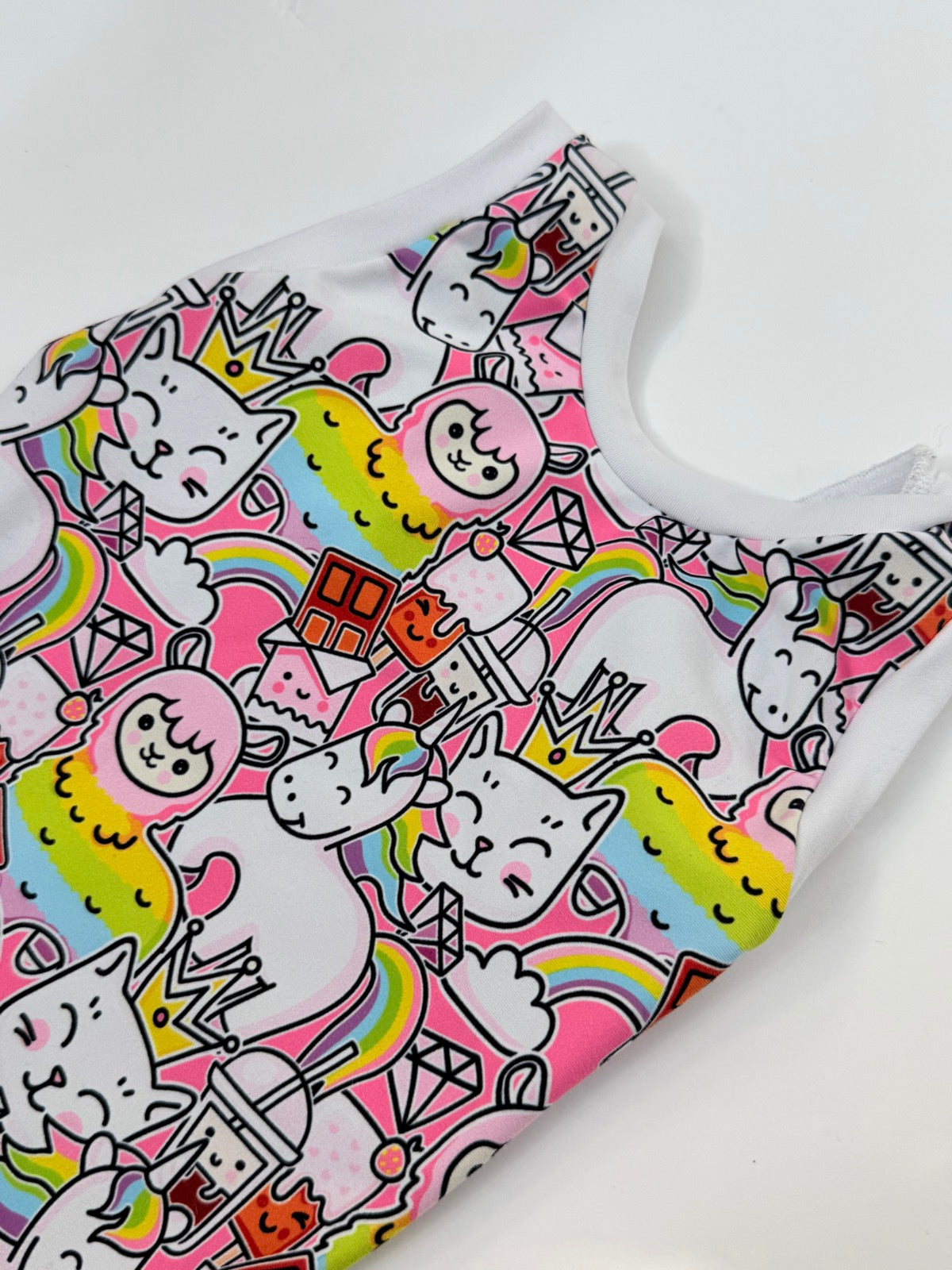 Gymgear Kawaii Print Gymnastics Leotard Size 5 6