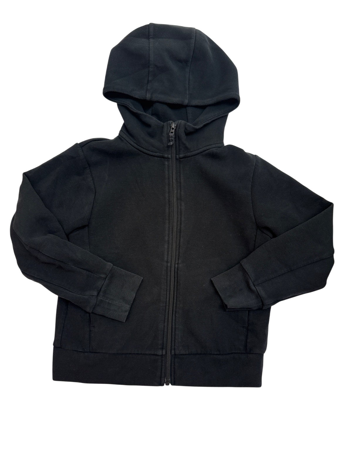 Uniqlo Black Zip Hoodie Kids 7-8