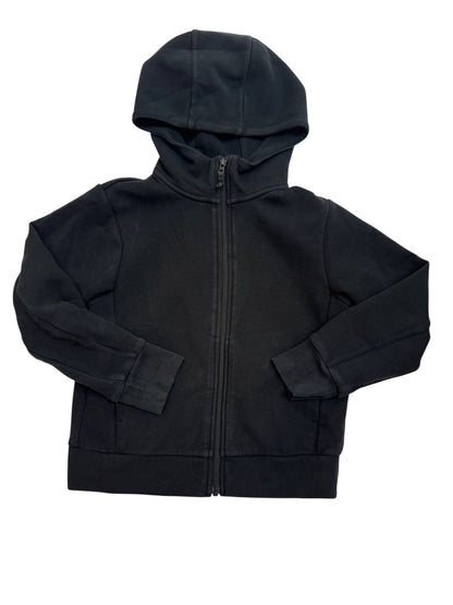 Uniqlo Black Zip Hoodie Kids 7-8