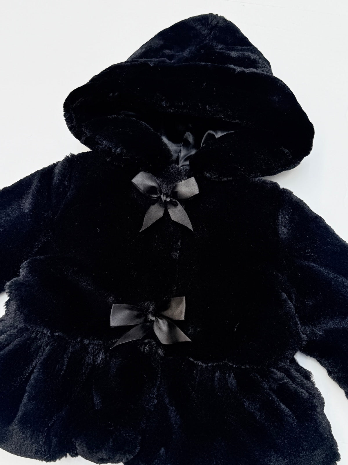 BCX Girl Faux Fur Hooded Coat 2T