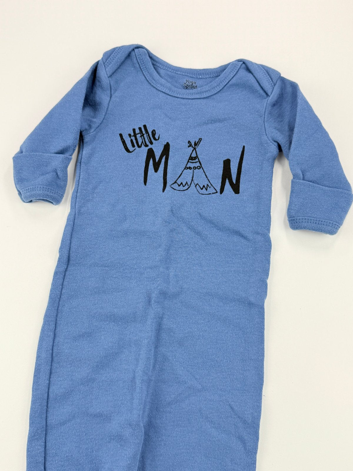 Yoga Sprout Little Man Blue Sleep Sack Preemie