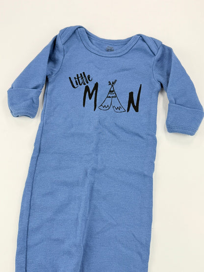 Yoga Sprout Little Man Blue Sleep Sack Preemie