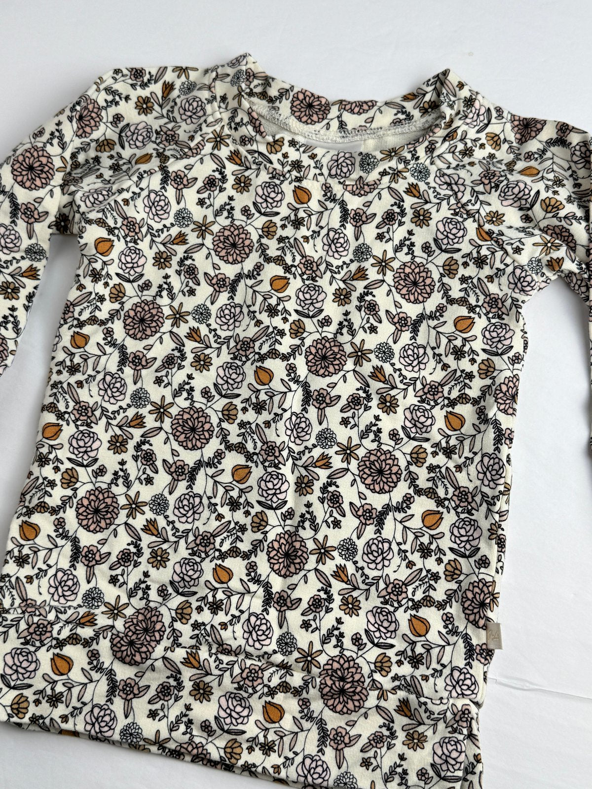 Jax + Lennon Floral Raglan Top 0-6M